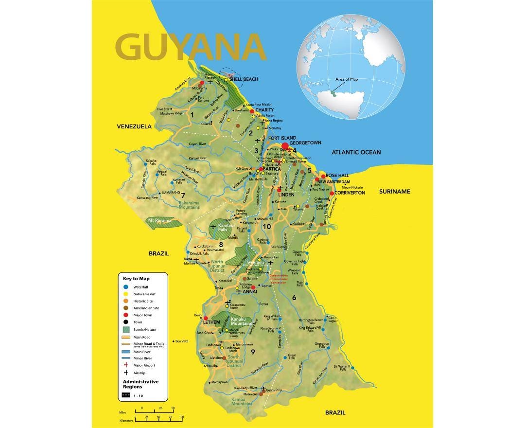 แผนที่ของน้ำเงินเขียวบนแผนที่สถานที่