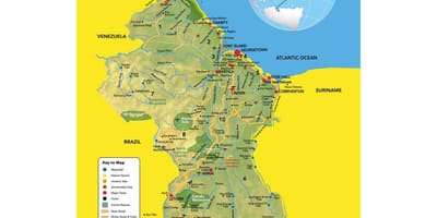 แผนที่ของน้ำเงินเขียวบนแผนที่สถานที่
